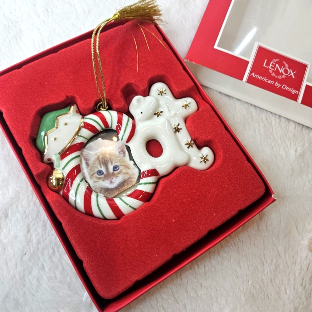 Cat Christmas Ornament Lenox Christmas Ornament or Magnet New#Cat #Christmas